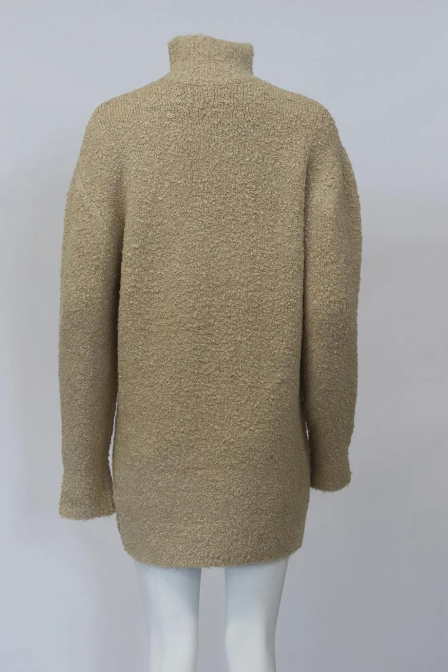SER.O.YA BOUCLÉ KNIT TURTLENECK MINI DRESS MEDIUM