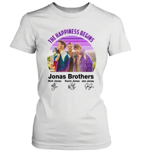 Signatures The Happiness Begins Jonas Brothers Shirt Women's T-Shirt