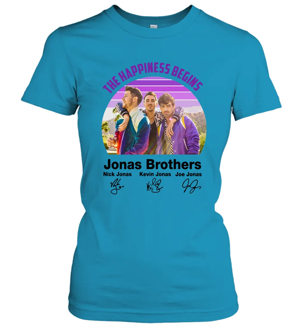 Signatures The Happiness Begins Jonas Brothers Shirt Women's T-Shirt