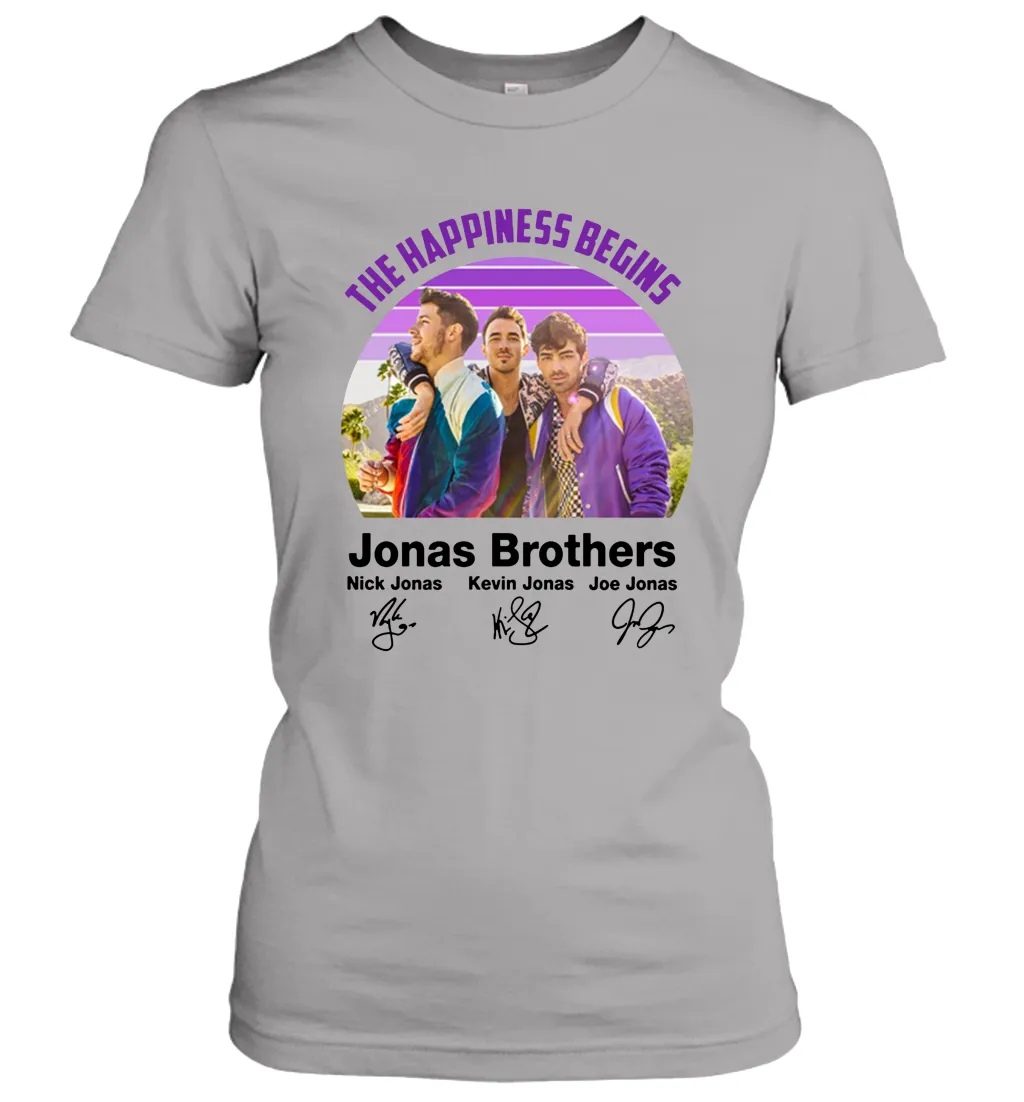 Signatures The Happiness Begins Jonas Brothers Shirt Women's T-Shirt