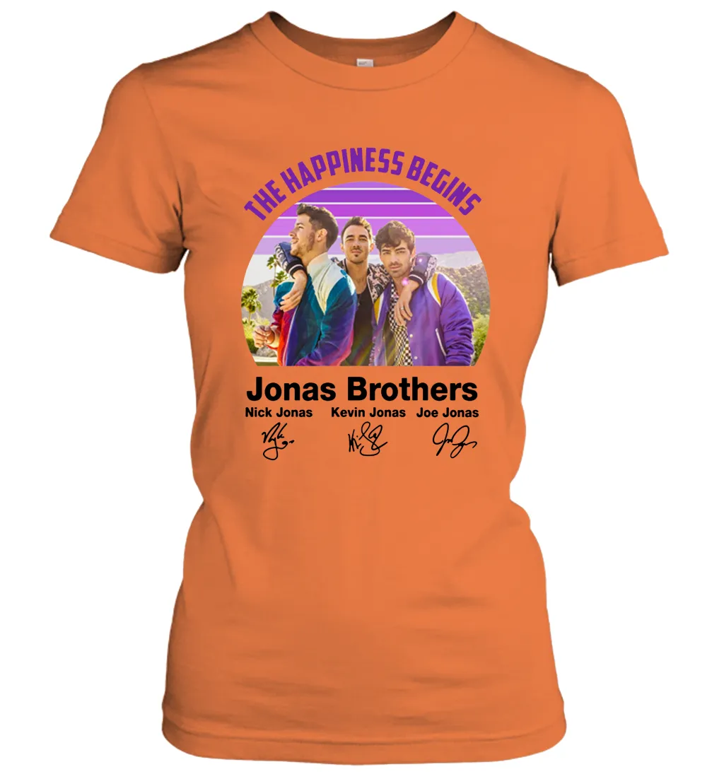 Signatures The Happiness Begins Jonas Brothers Shirt Women's T-Shirt