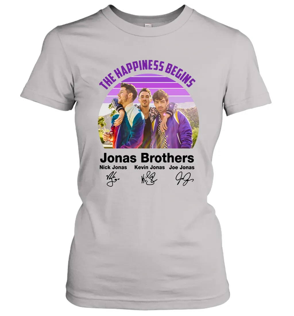 Signatures The Happiness Begins Jonas Brothers Shirt Women's T-Shirt
