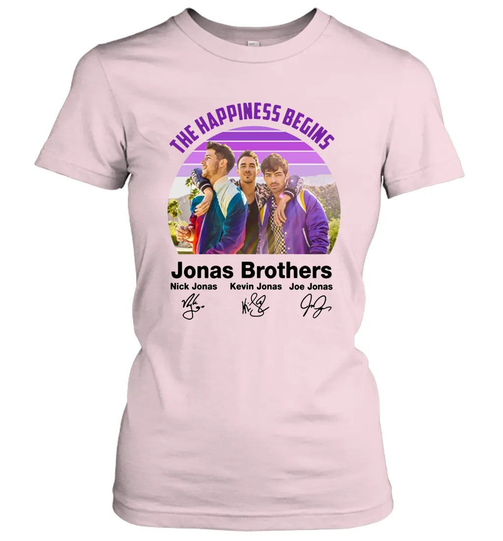 Signatures The Happiness Begins Jonas Brothers Shirt Women's T-Shirt
