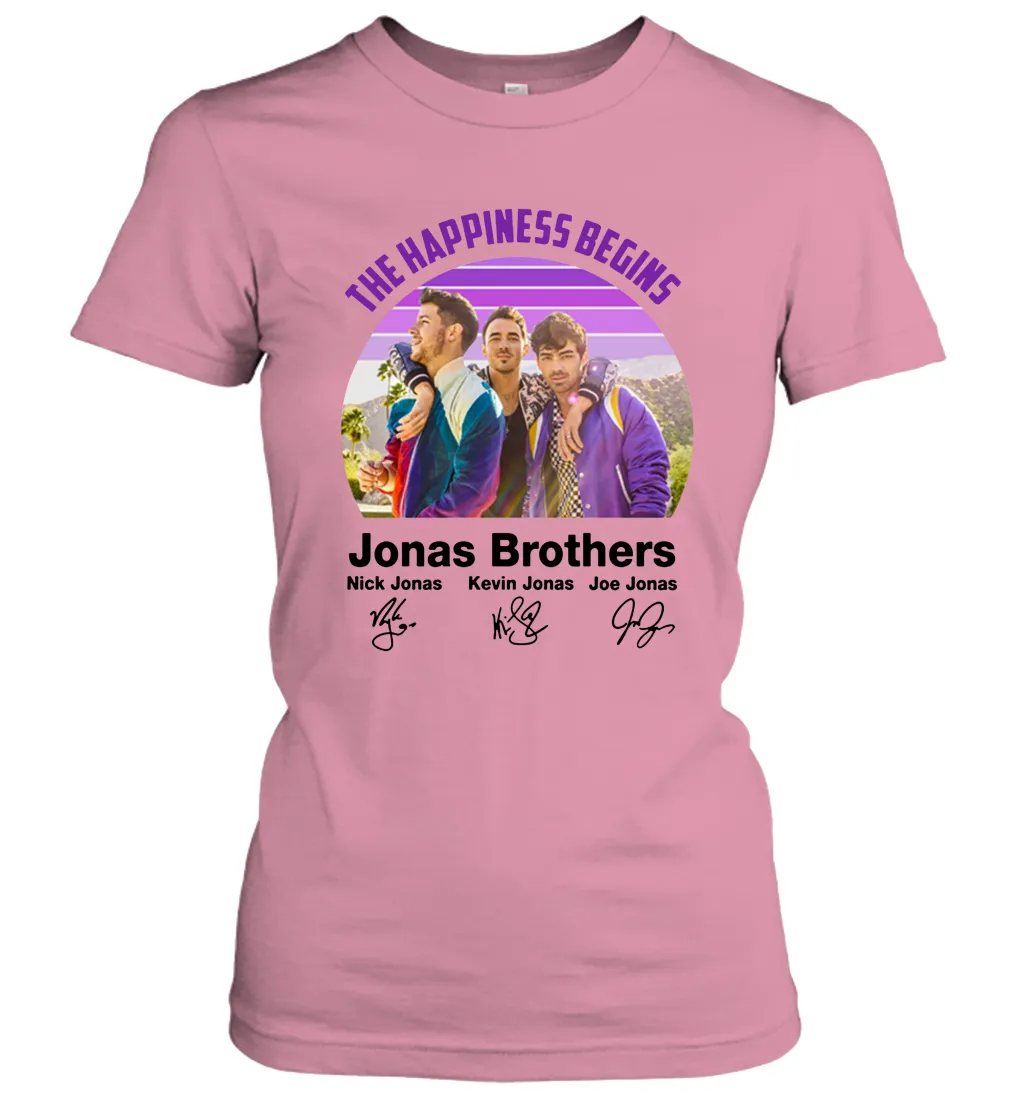 Signatures The Happiness Begins Jonas Brothers Shirt Women's T-Shirt