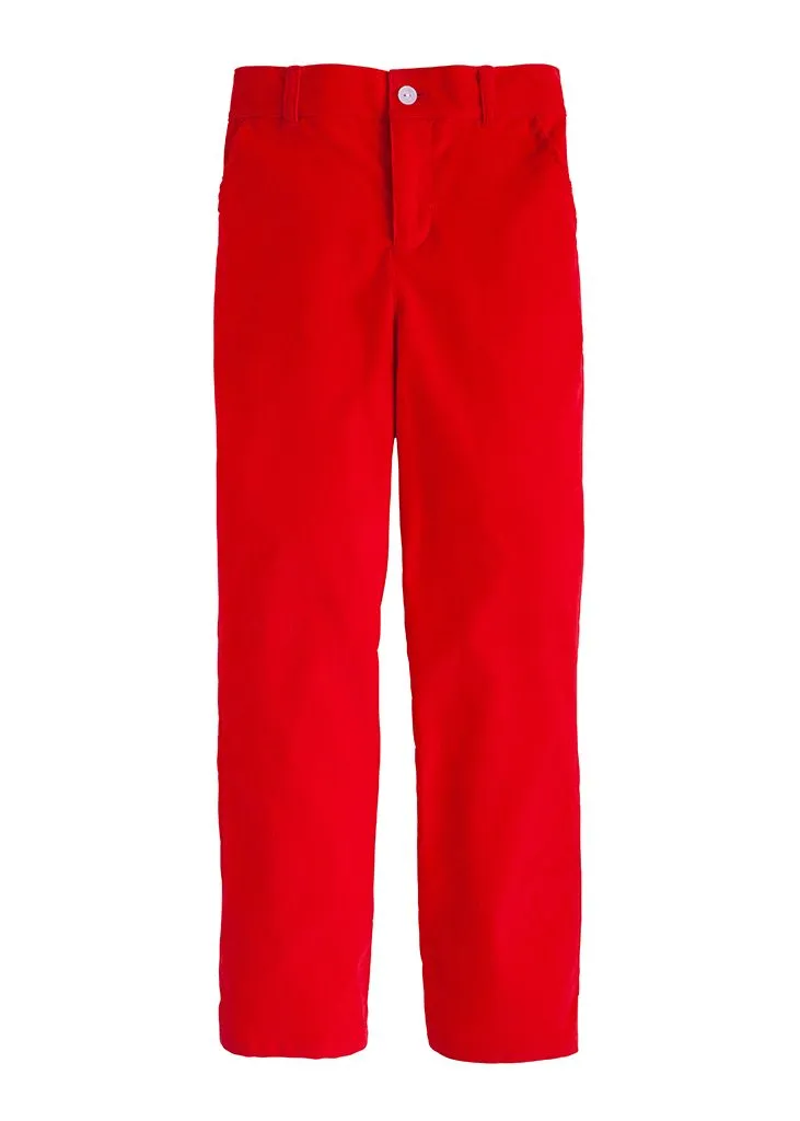 Skinny Corduroy Pant in Red