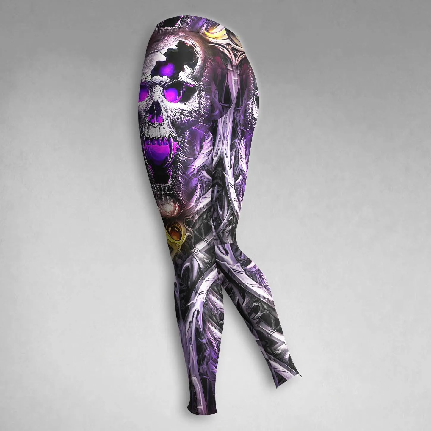 Skull Purple Gothic Combo Hoodie and Leggings