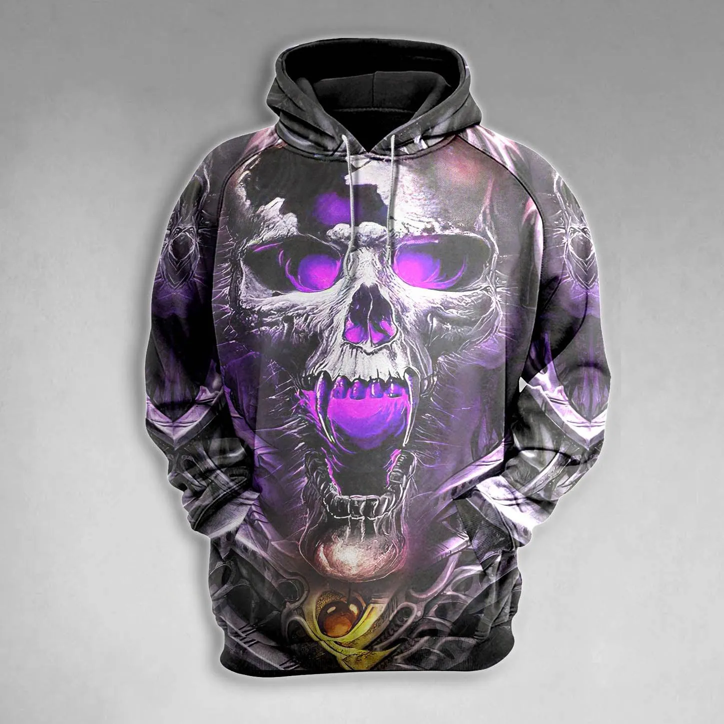 Skull Purple Gothic Combo Hoodie and Leggings