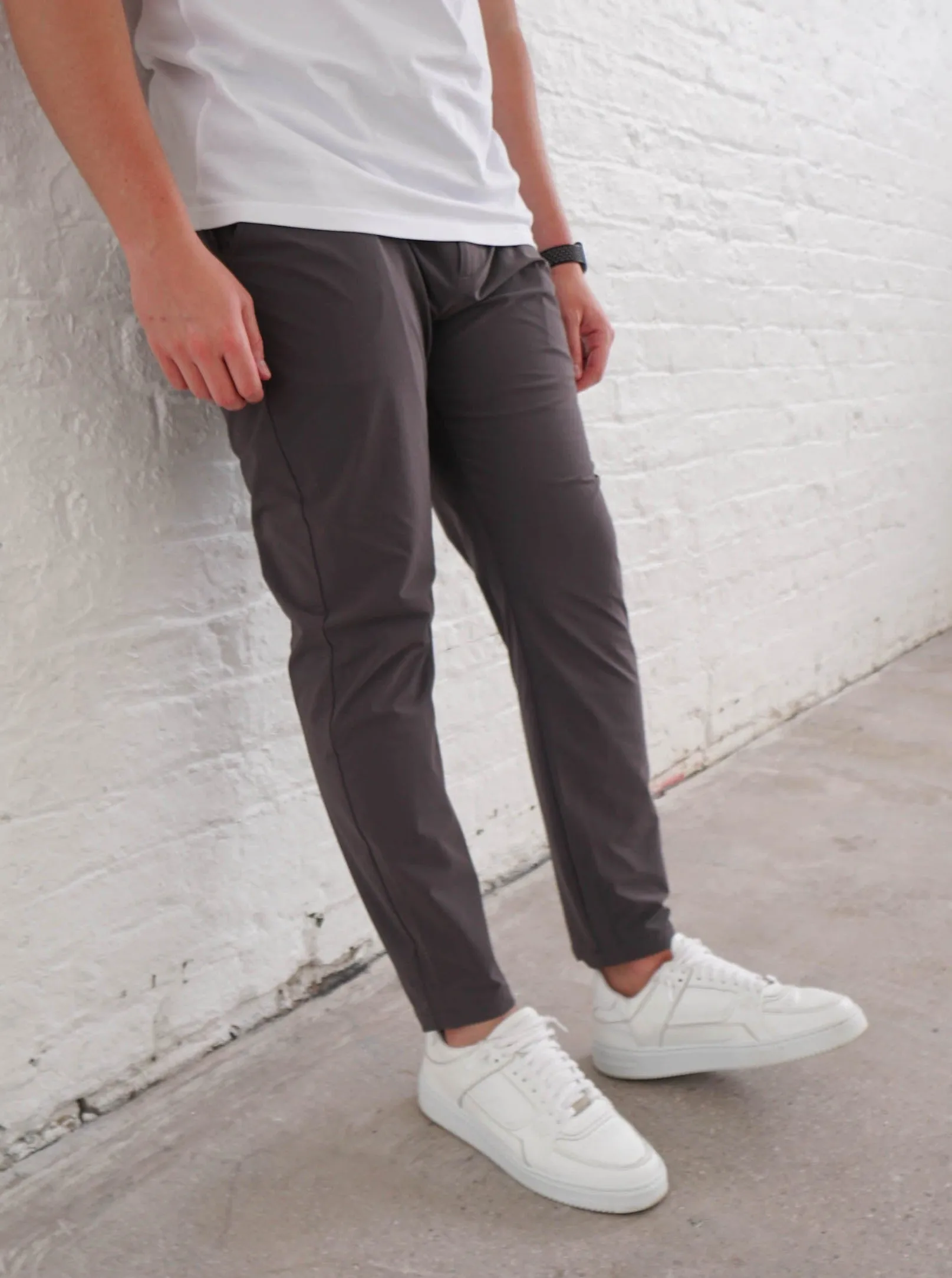Smart Stretch Trouser In Charcoal