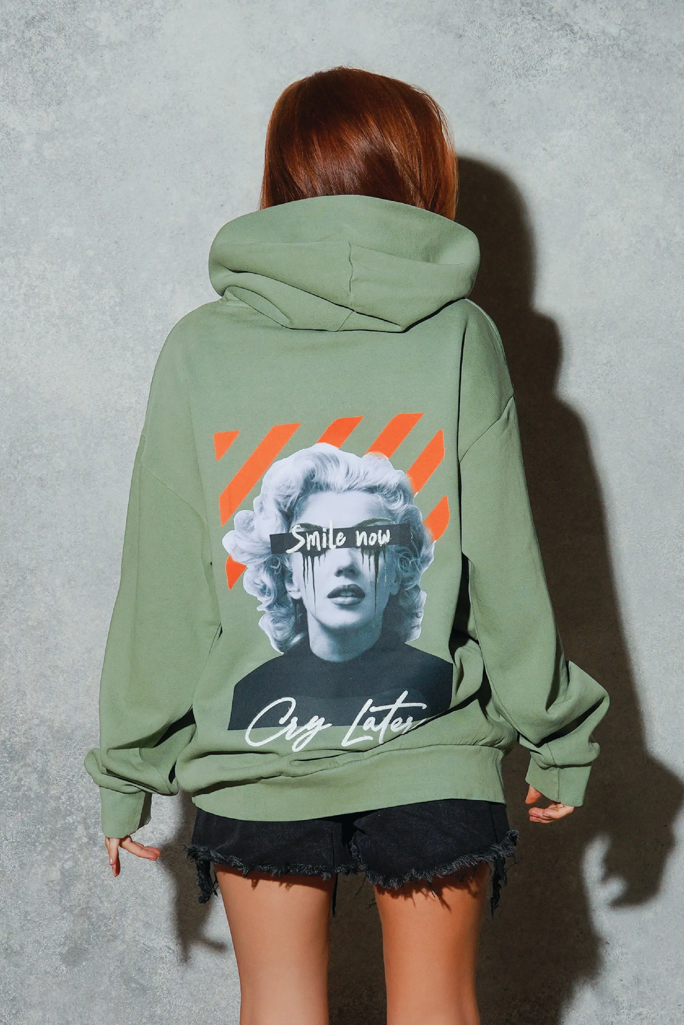 SMILE NOW CRY LATER Women Heavyweight Hoodie