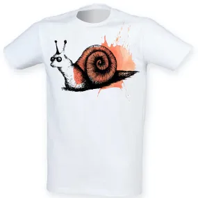Snail Maude men t-shirt, by Gill Pollitt