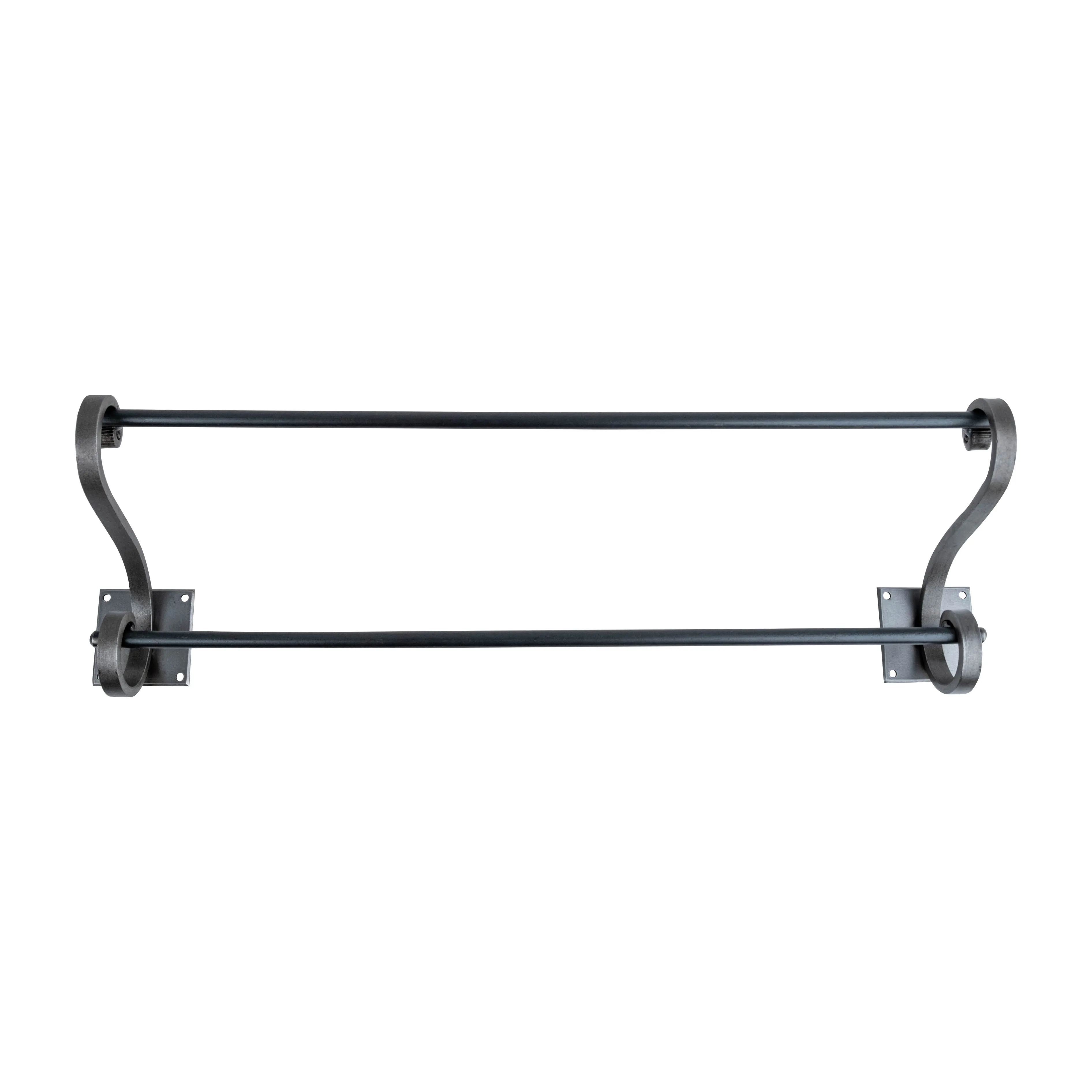 Square Mount Custom Bathroom Hardware Set - Handmade Heavy Duty Solid Steel - Multiple Finishes Available