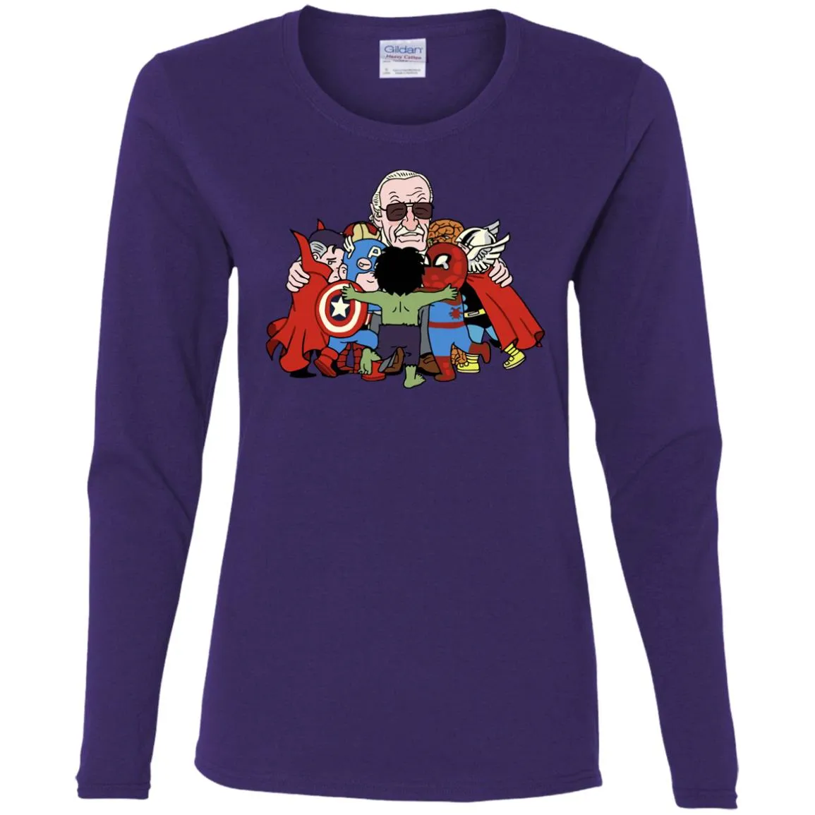 Stan Lee Shirt - Father Of Super Heroes Women Long Sleeve Shirt