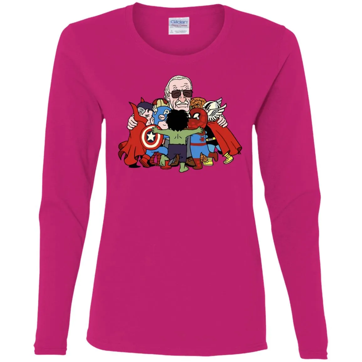 Stan Lee Shirt - Father Of Super Heroes Women Long Sleeve Shirt