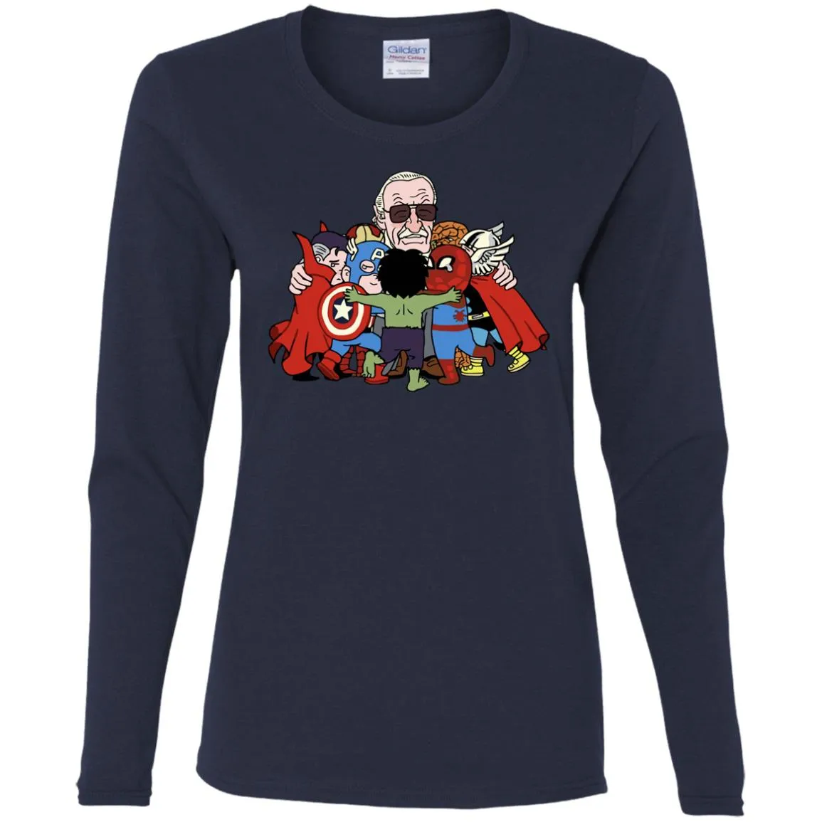 Stan Lee Shirt - Father Of Super Heroes Women Long Sleeve Shirt