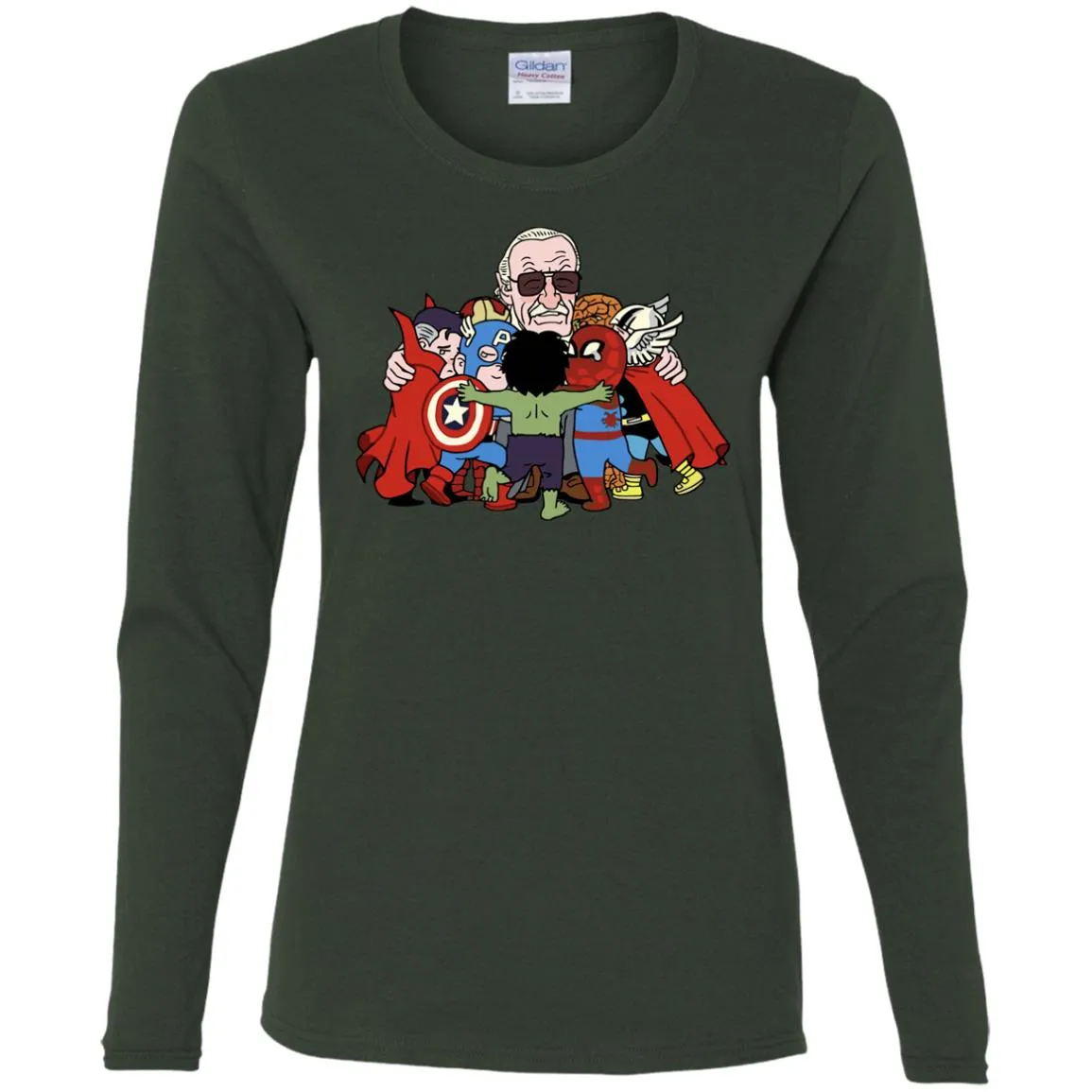 Stan Lee Shirt - Father Of Super Heroes Women Long Sleeve Shirt