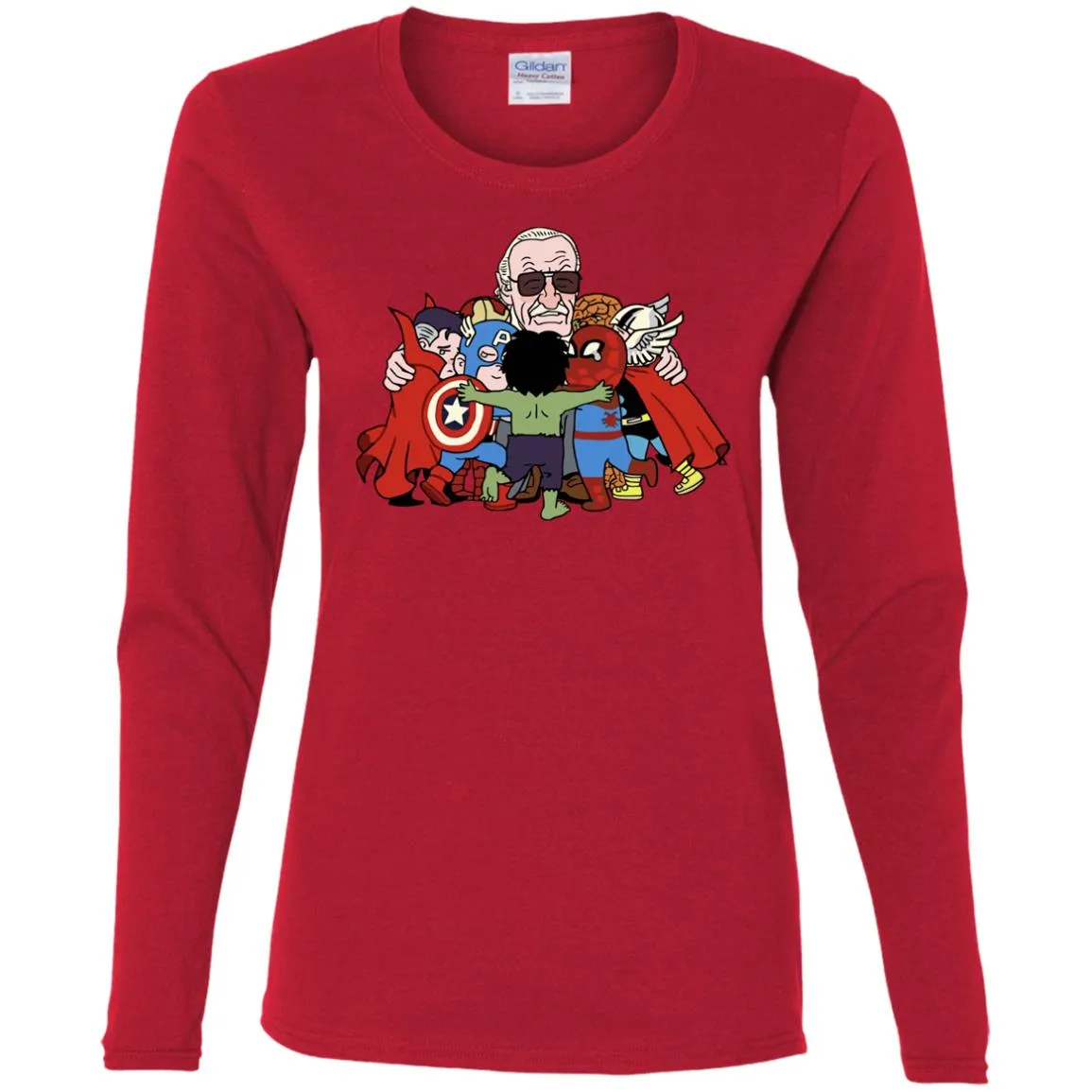 Stan Lee Shirt - Father Of Super Heroes Women Long Sleeve Shirt