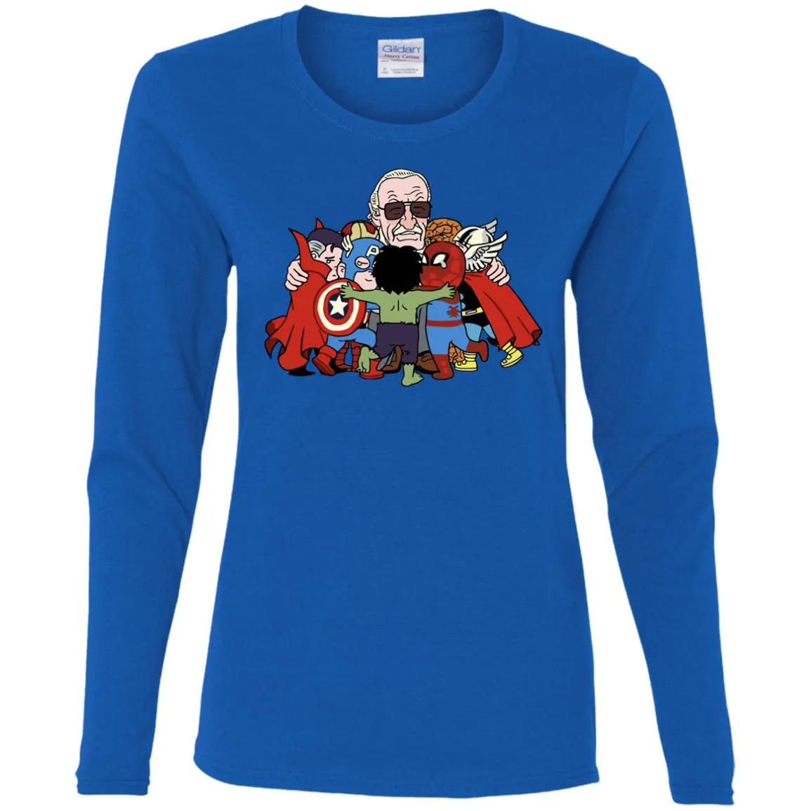 Stan Lee Shirt - Father Of Super Heroes Women Long Sleeve Shirt