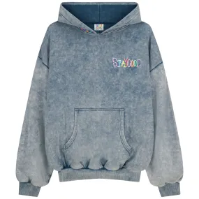 STAY COOL WS Tribal Acid Wash Hoodie (Denim)