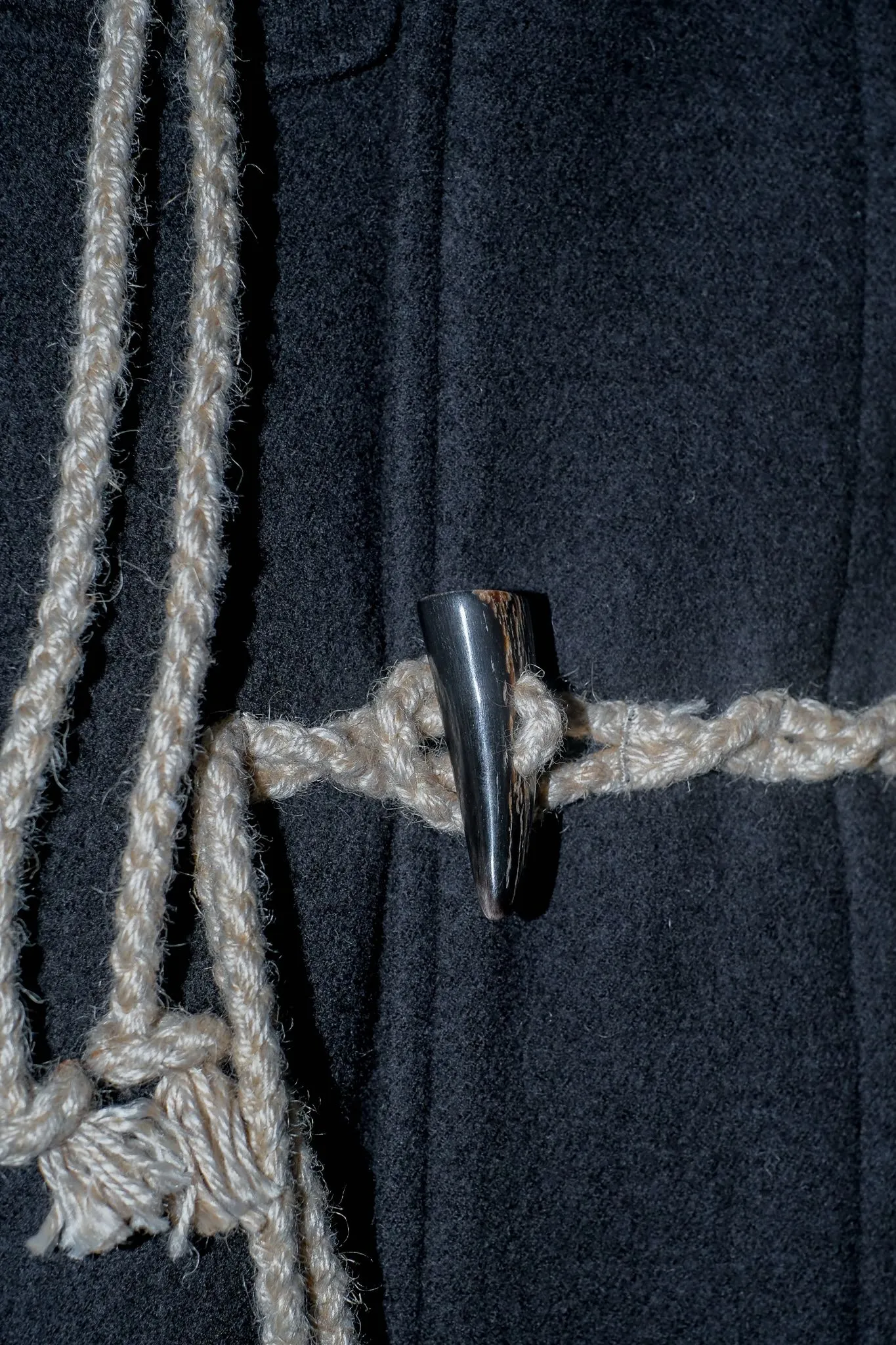 SUGARHILL  CORDED DUFFLE COAT(CHARCOAL BLACK)