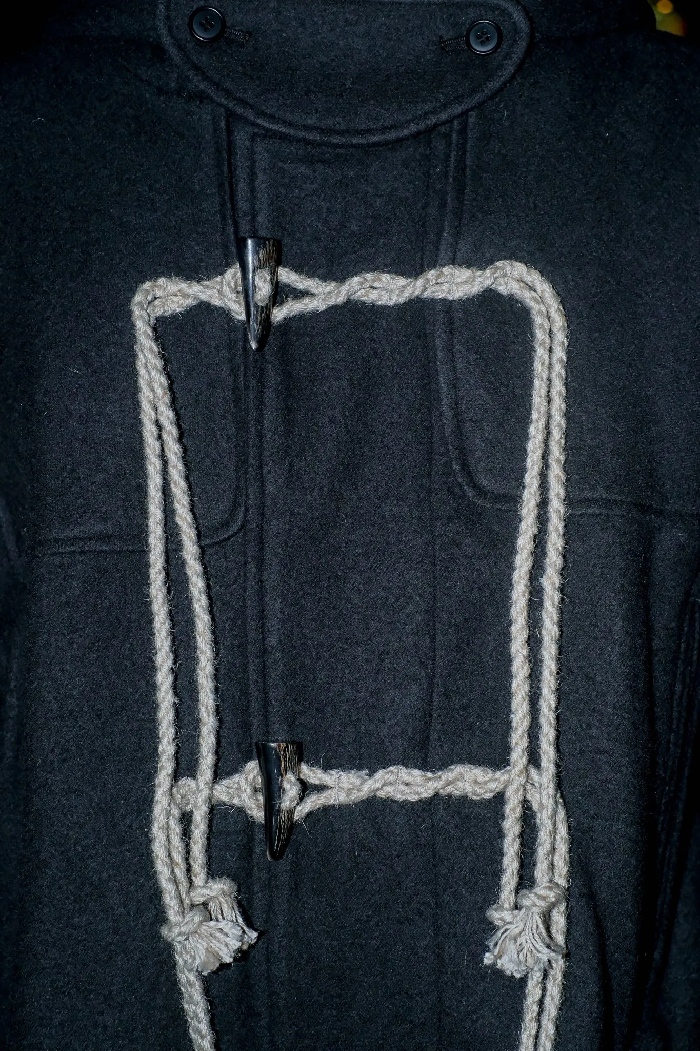 SUGARHILL  CORDED DUFFLE COAT(CHARCOAL BLACK)