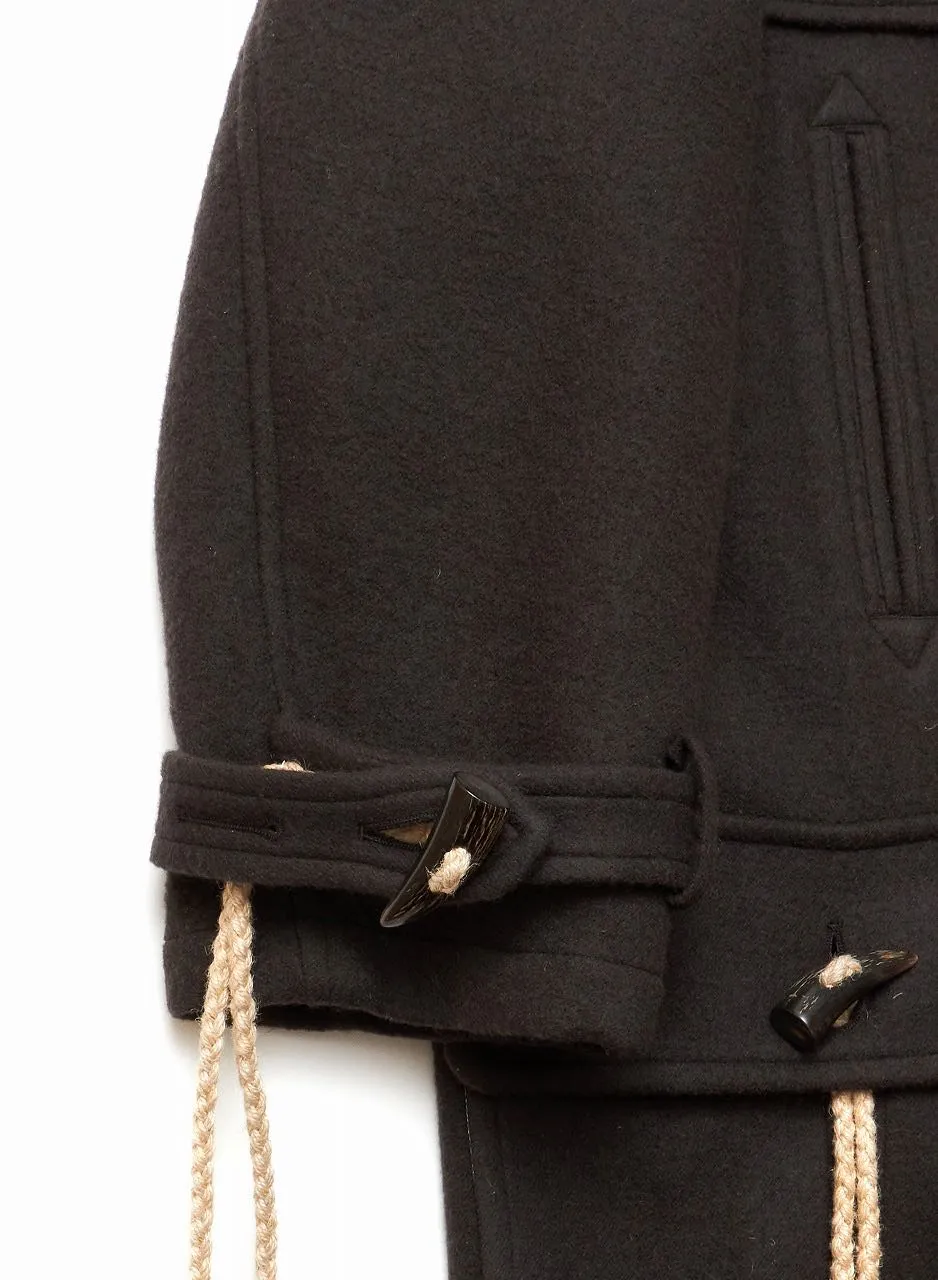 SUGARHILL  CORDED DUFFLE COAT(CHARCOAL BLACK)
