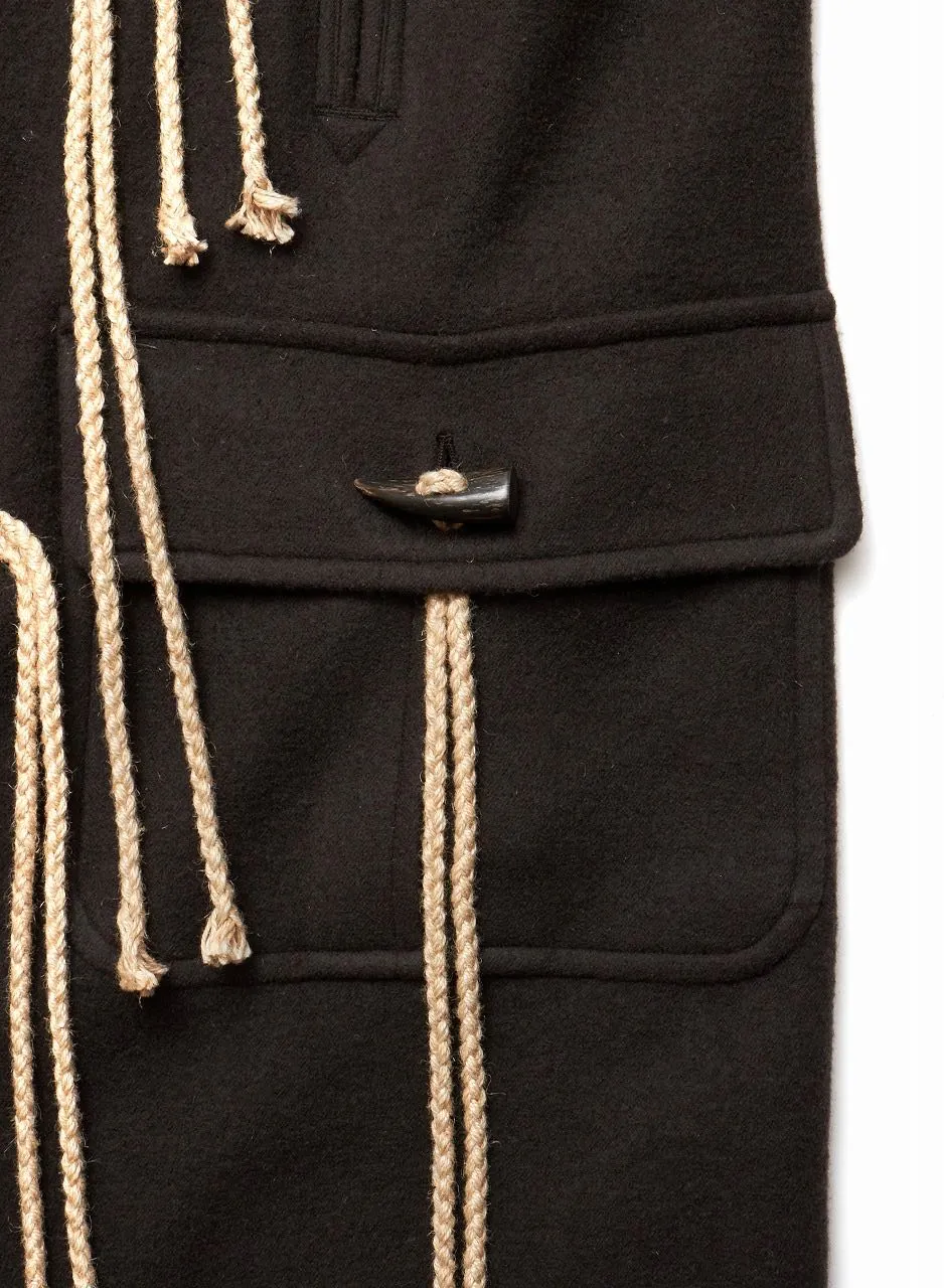 SUGARHILL  CORDED DUFFLE COAT(CHARCOAL BLACK)