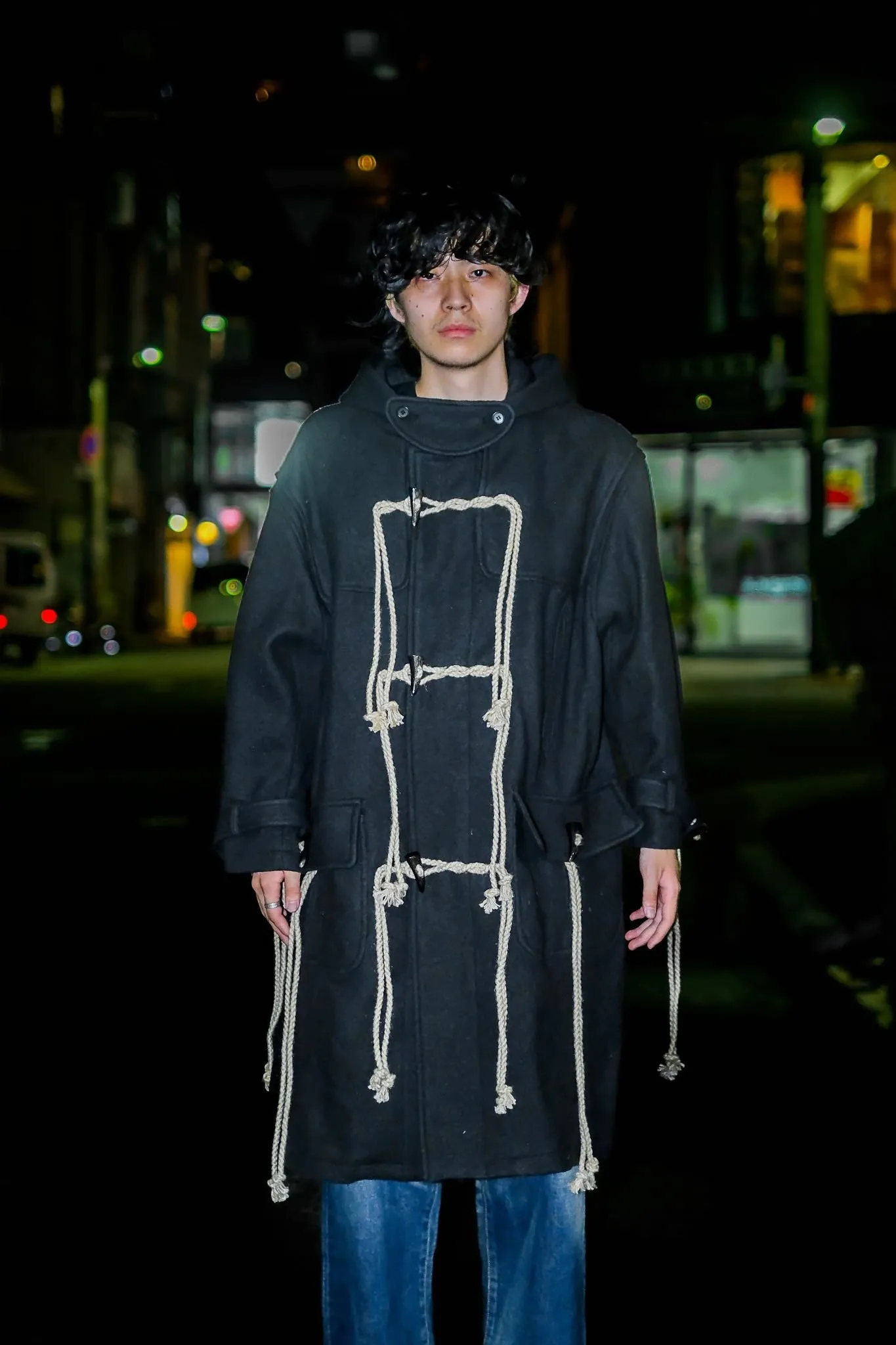 SUGARHILL  CORDED DUFFLE COAT(CHARCOAL BLACK)