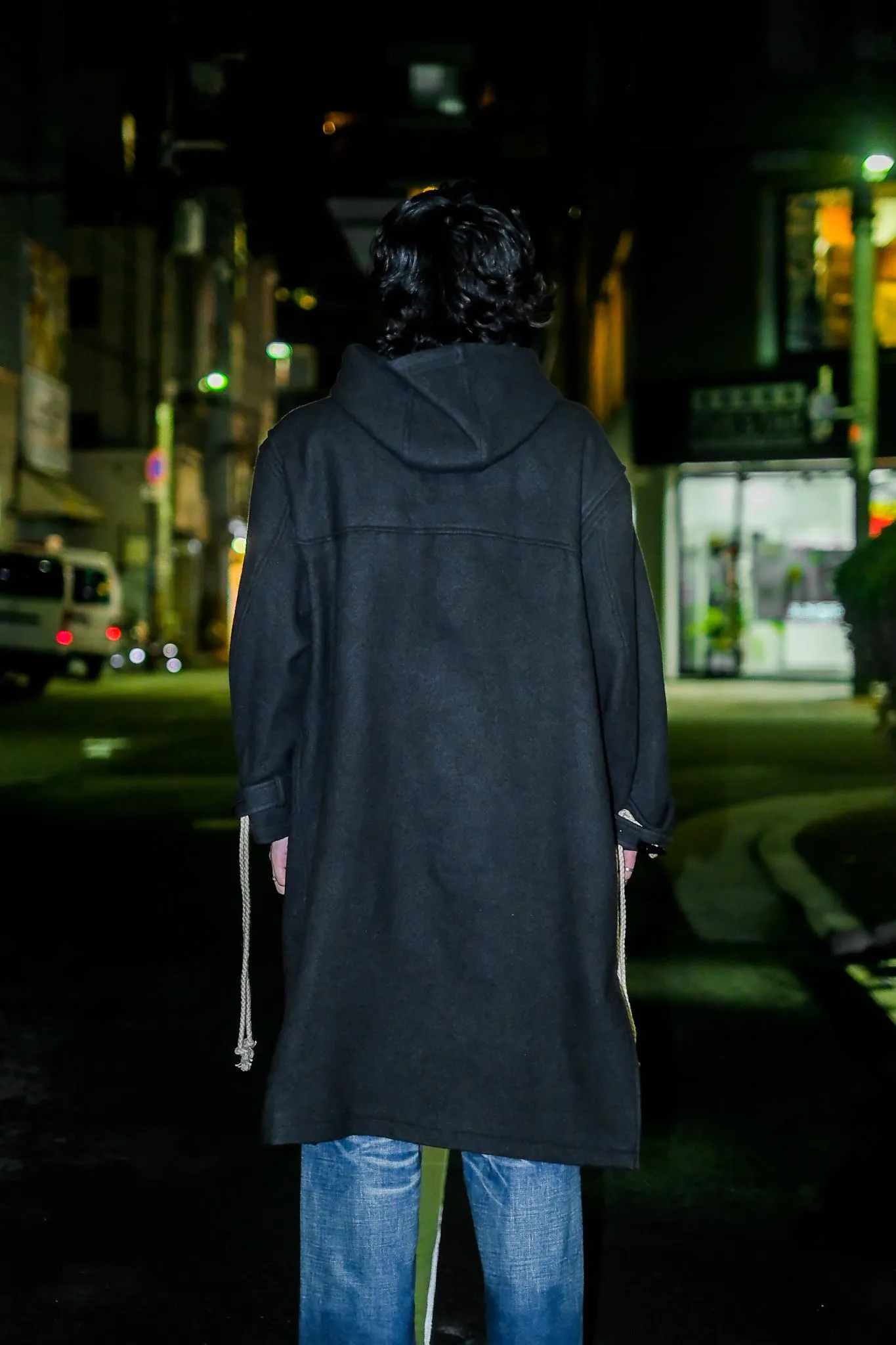 SUGARHILL  CORDED DUFFLE COAT(CHARCOAL BLACK)