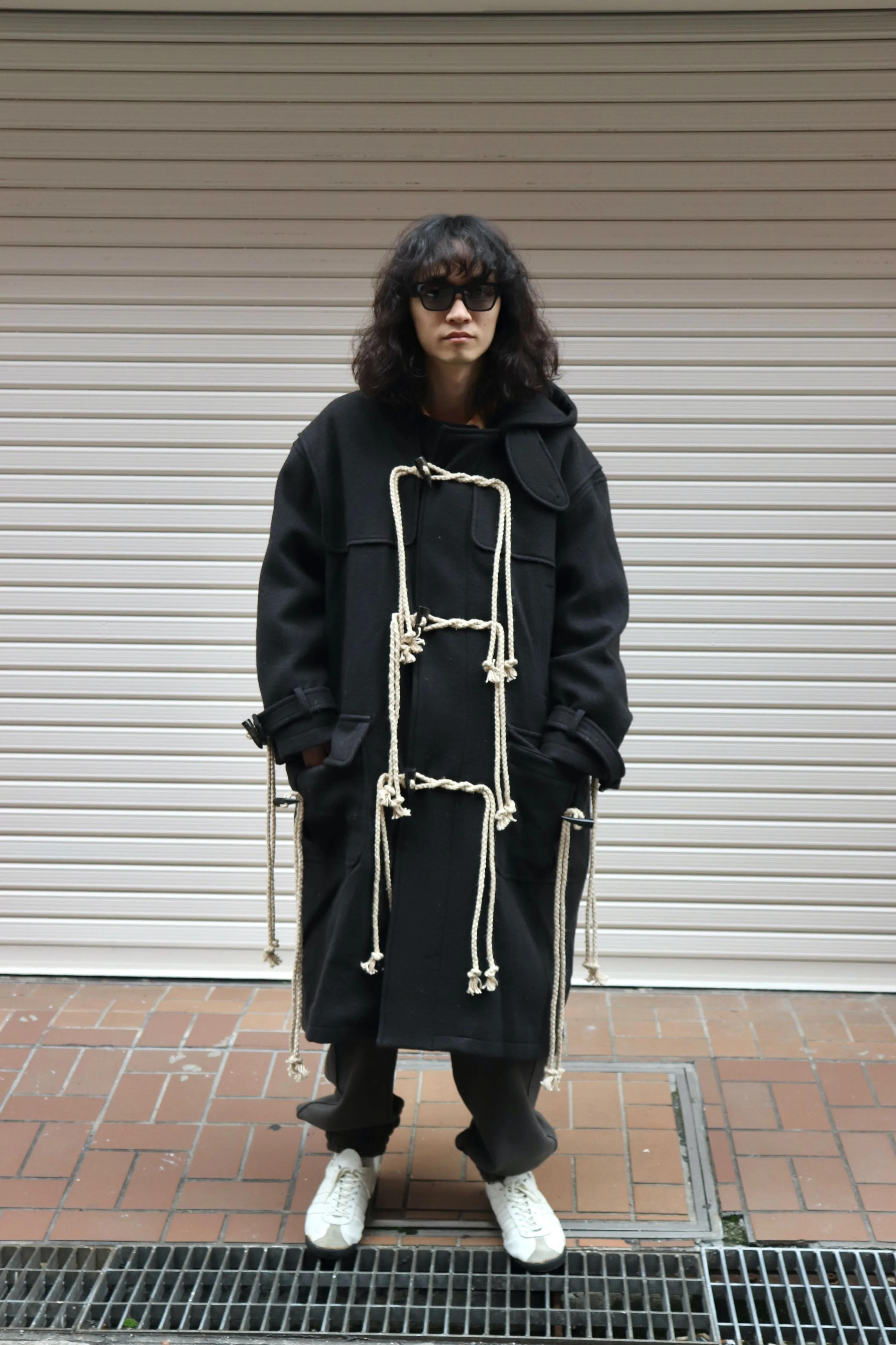 SUGARHILL  CORDED DUFFLE COAT(CHARCOAL BLACK)