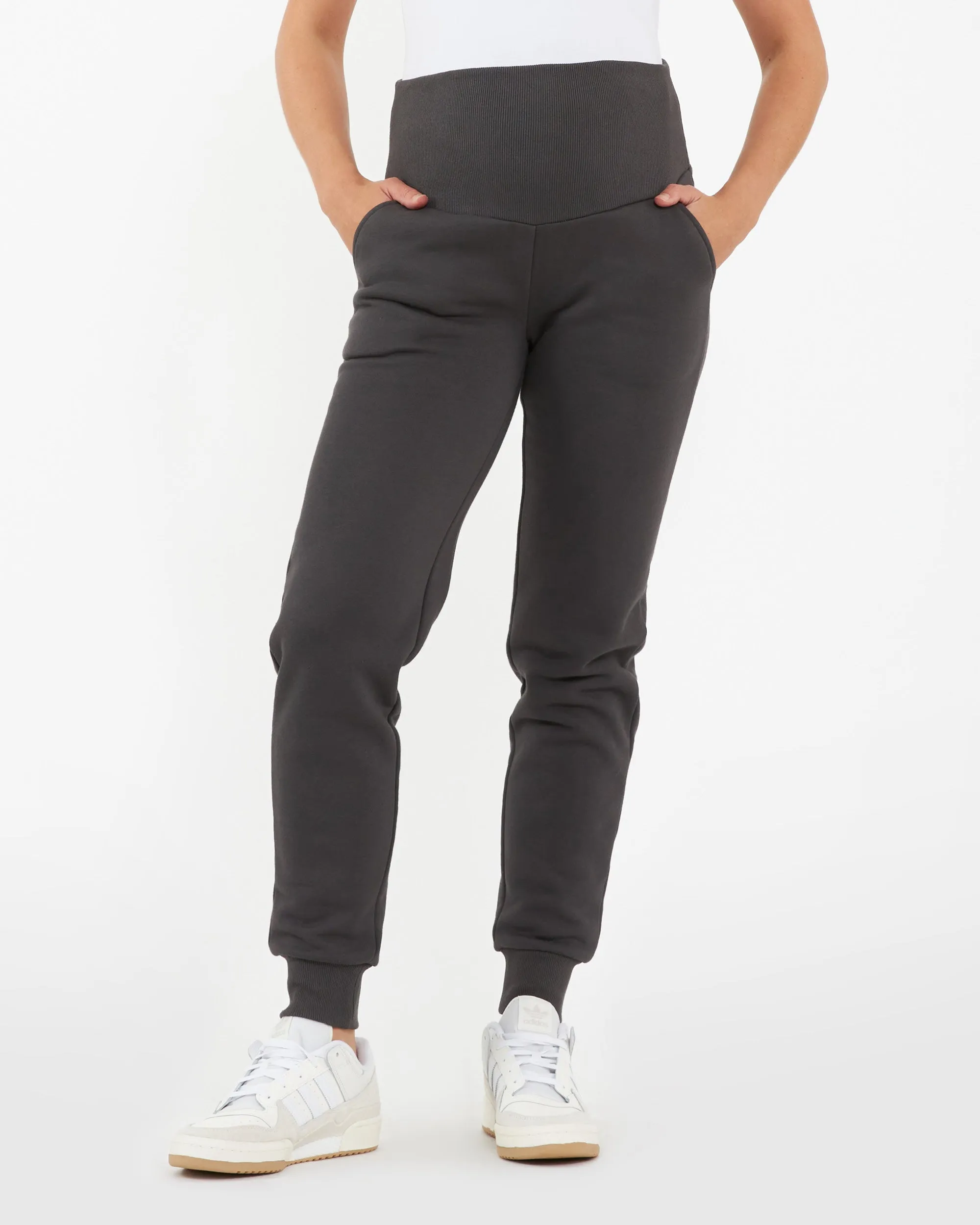 Taylor Over Tummy Joggers  Slate