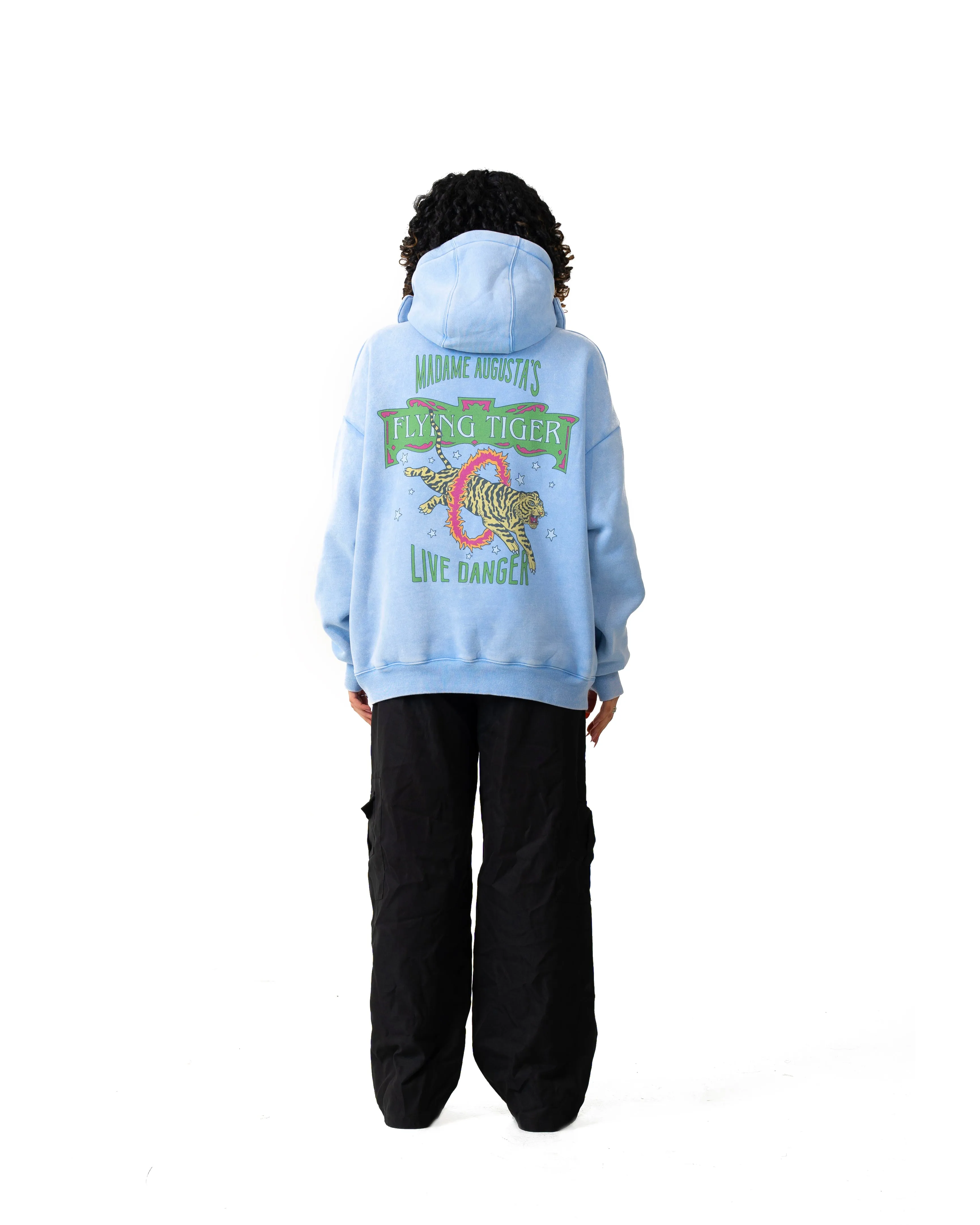 Tiger Through A Fire Ring Hoodie