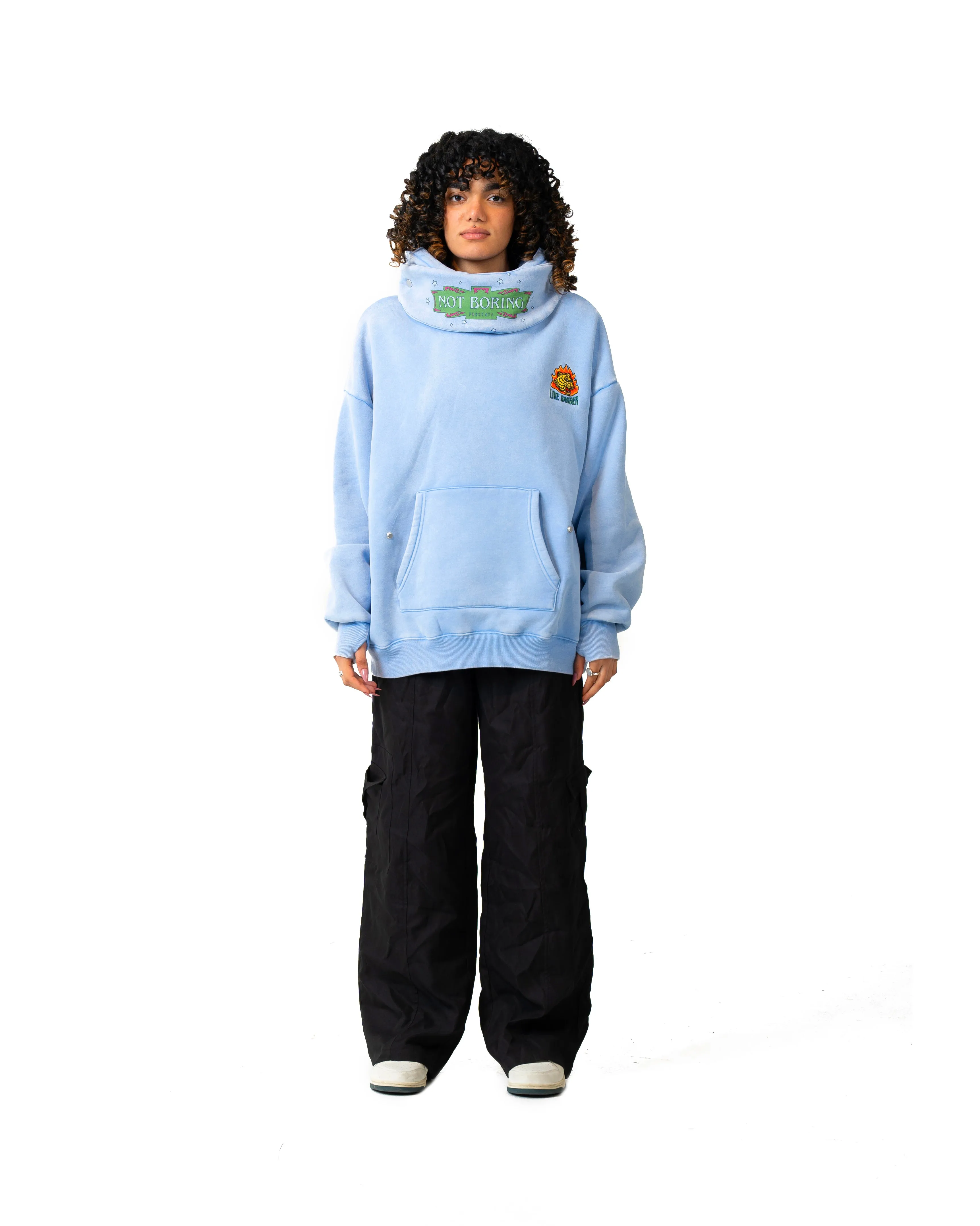 Tiger Through A Fire Ring Hoodie