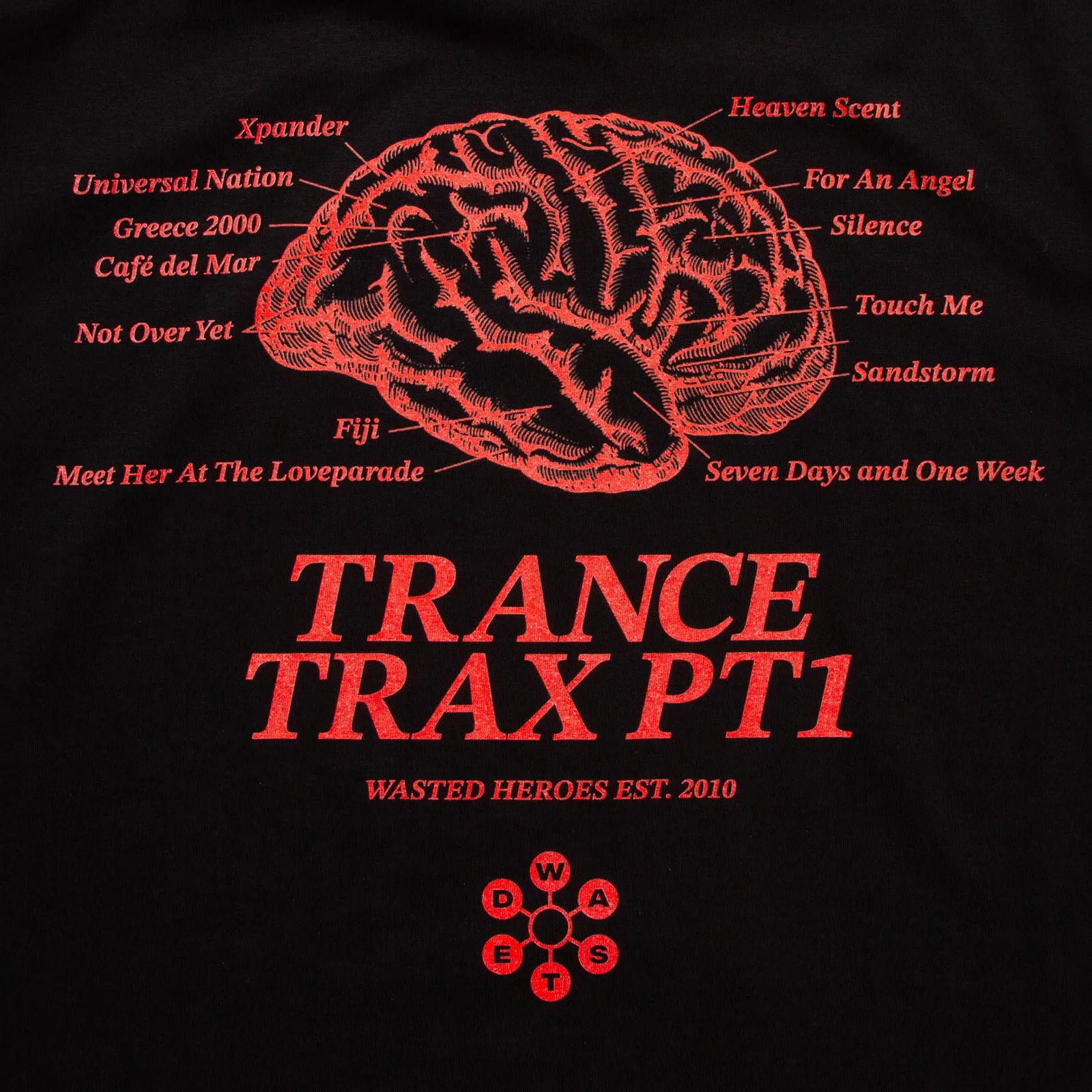 Trance Trax PT1 Back Print - Tshirt - Black