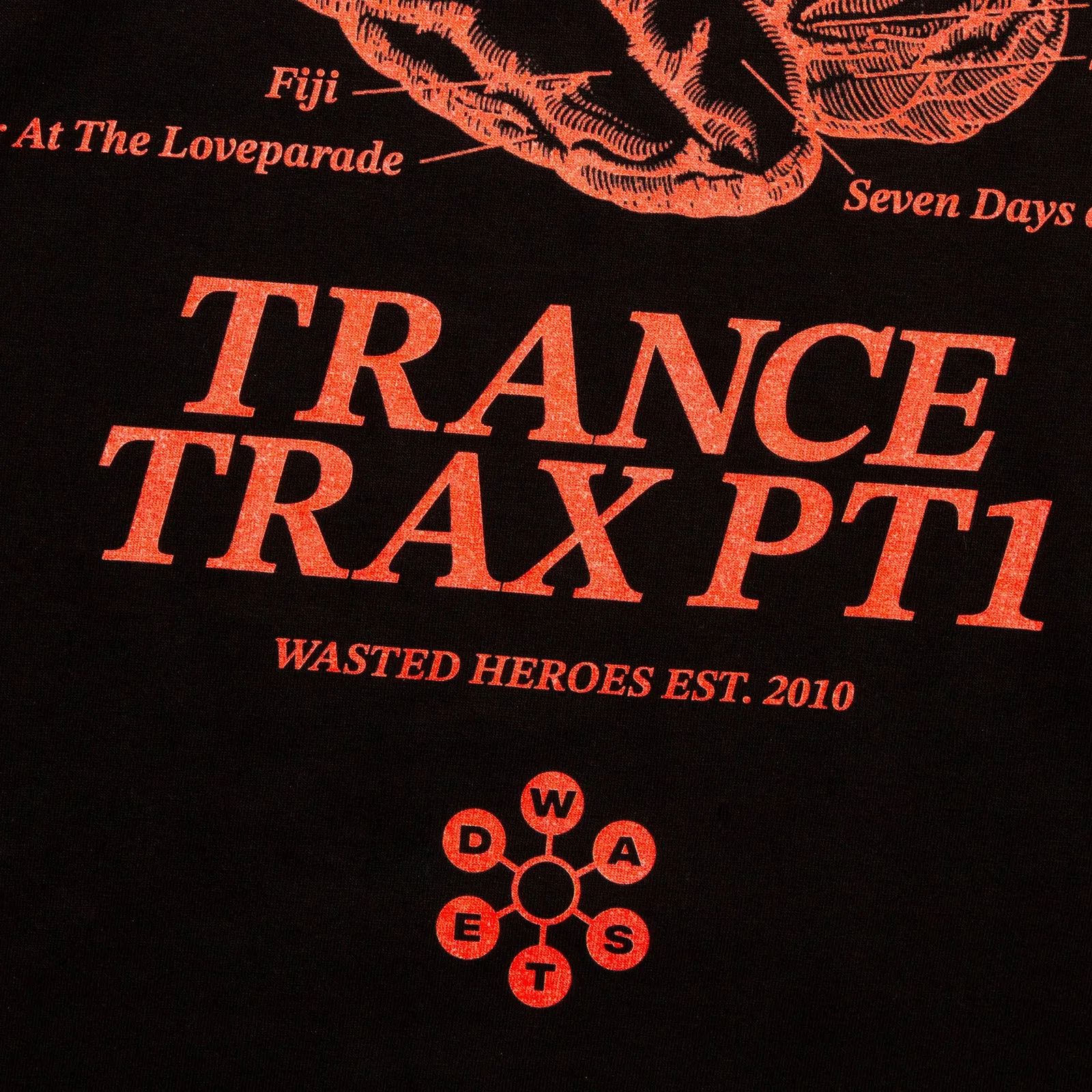 Trance Trax PT1 Back Print - Tshirt - Black