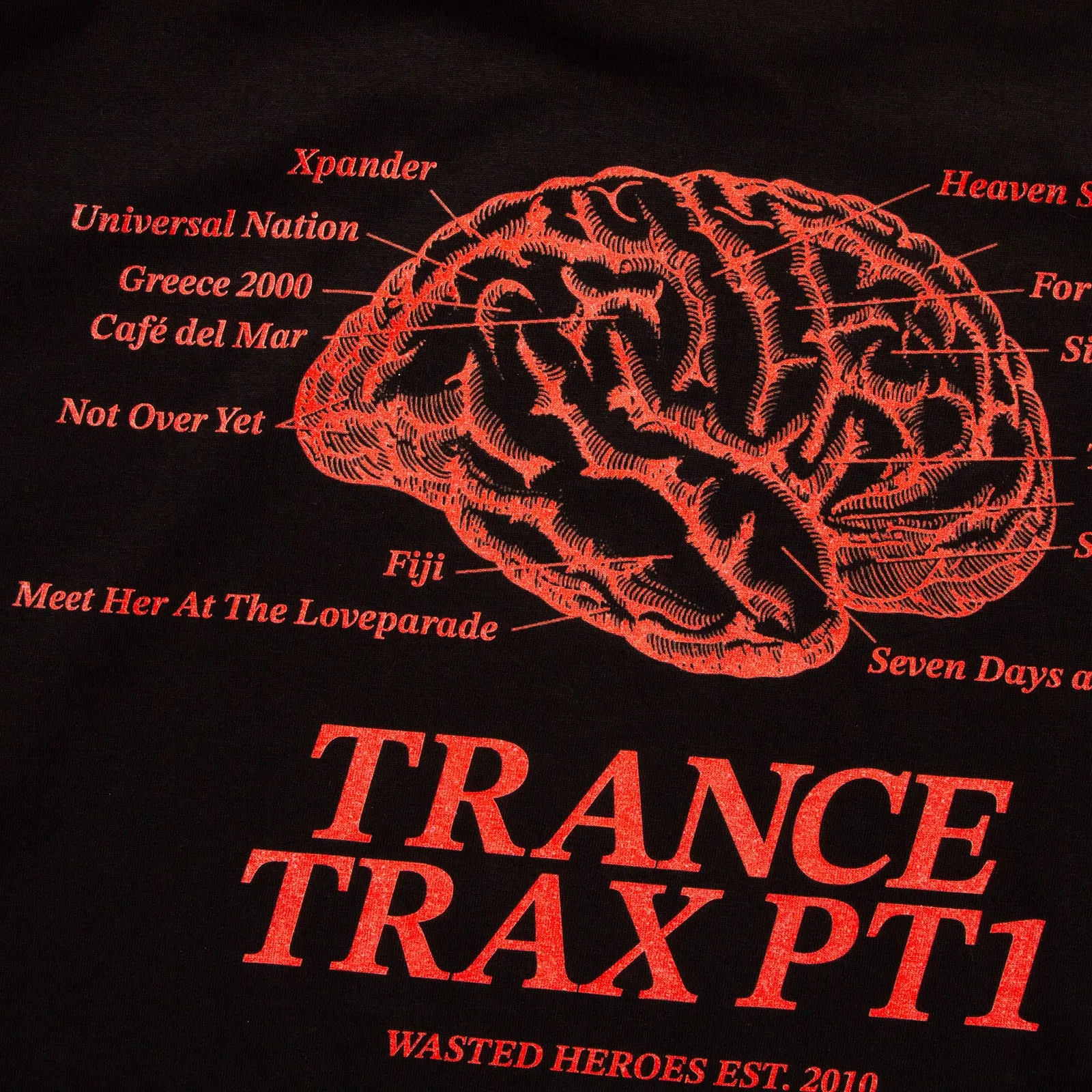 Trance Trax PT1 Back Print - Tshirt - Black