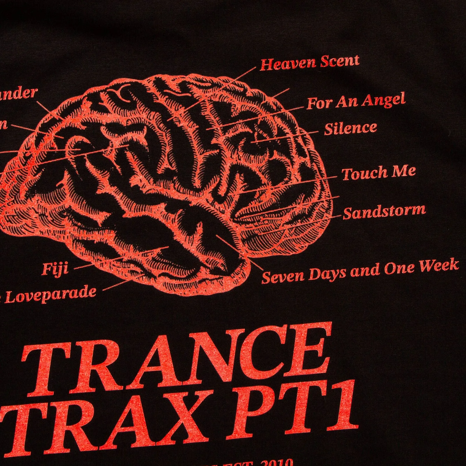 Trance Trax PT1 Back Print - Tshirt - Black