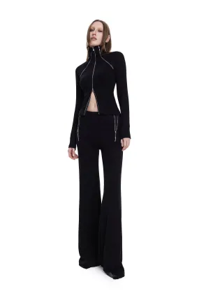 Transient Turtleneck Top in Black