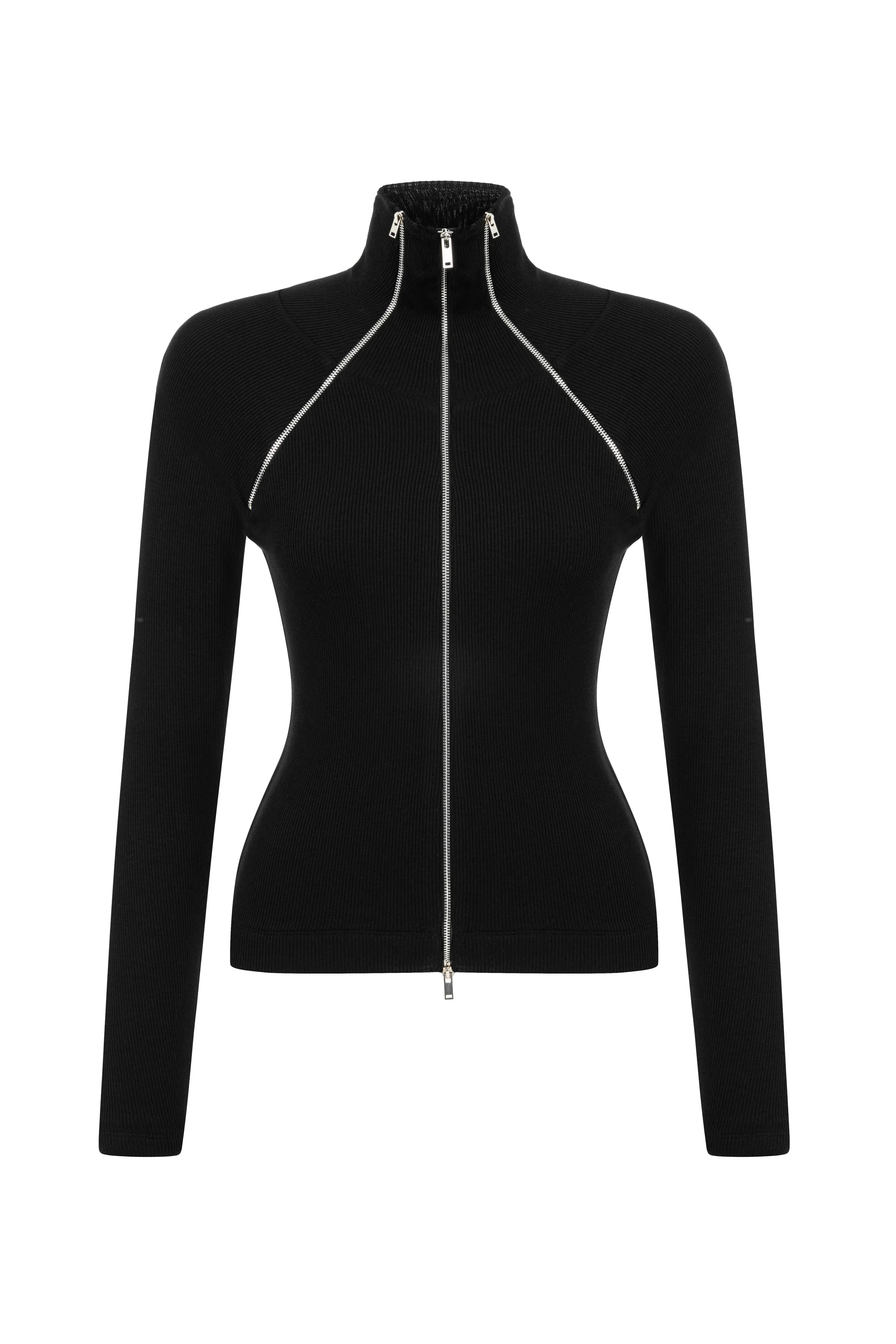 Transient Turtleneck Top in Black