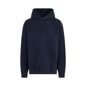 Upside Down Logo Hoodie in Navy
