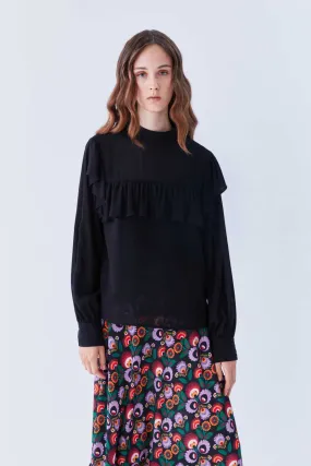 Volute Blouse Black
