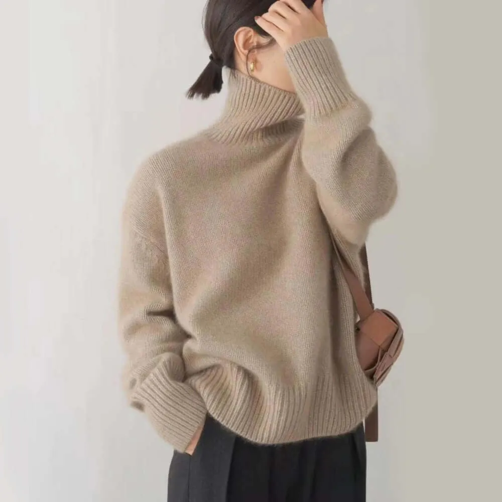 Women's Cashmere Touch Turtleneck Sweater