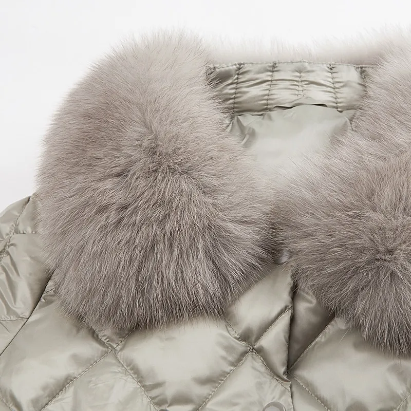 Women's Winter Warm Slim Short Parka With Pockets